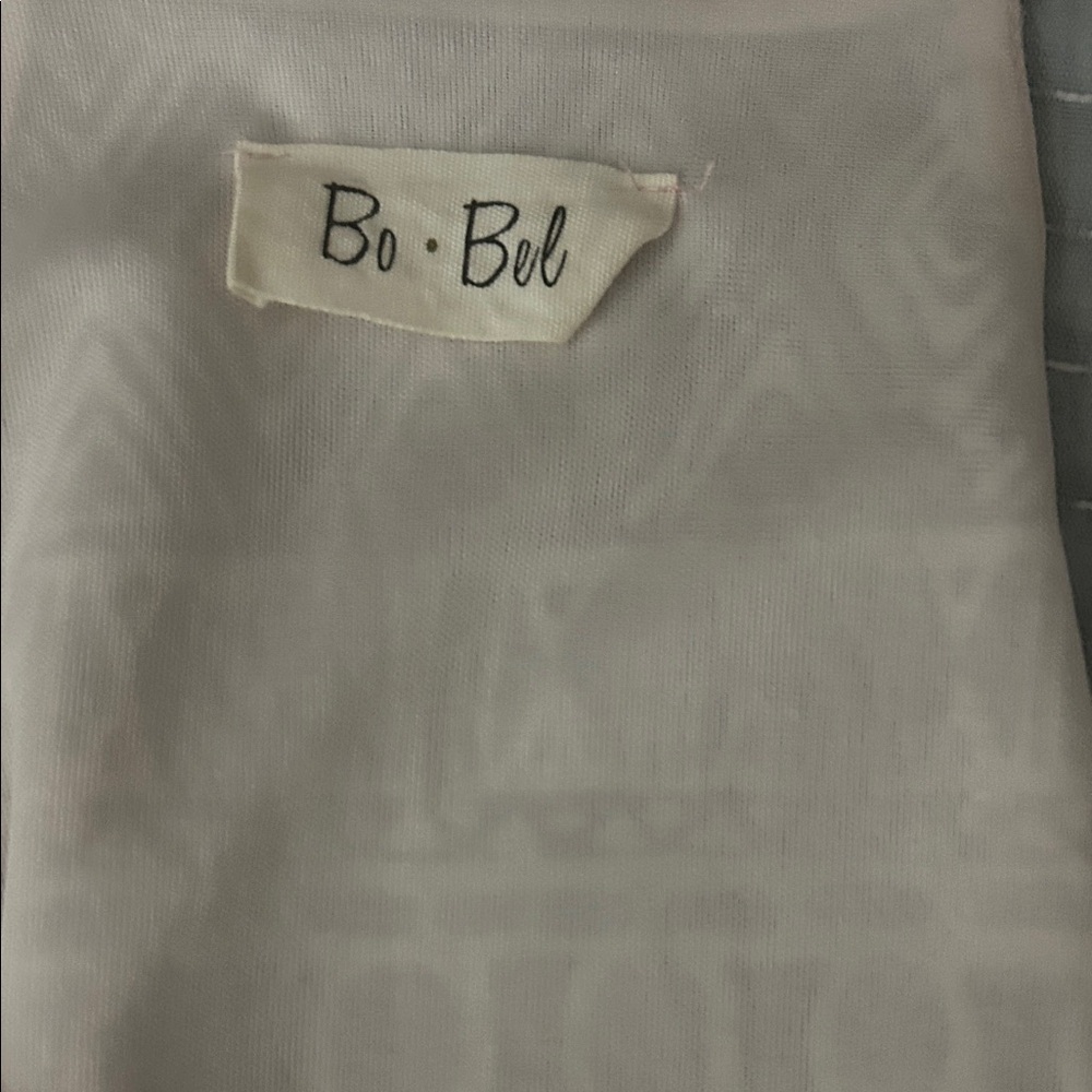 Bo Bel Elegant Beige lined Dress - Picture 2 of 2